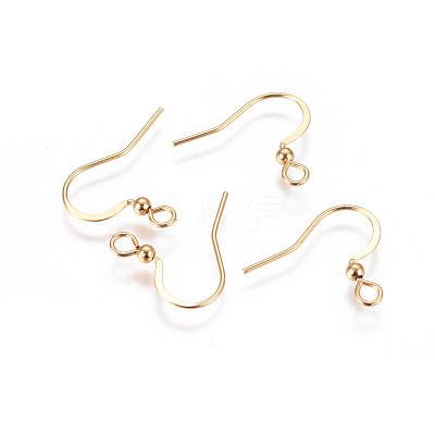 304 Stainless Steel French Earring Hooks STAS-F227-25-G-1