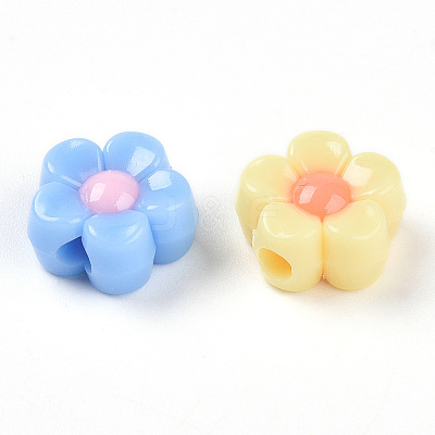 Opaque Acrylic Beads X-SACR-N018-13-1