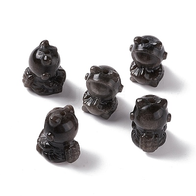 Natural Silver Obsidian Beads G-G859-04-1