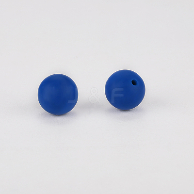 Round Silicone Focal Beads X-SI-JX0046A-50-1