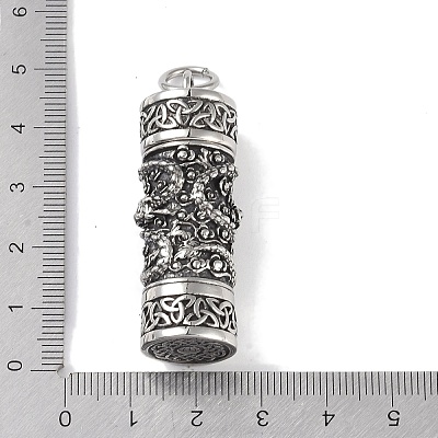 Openable 316 Surgical Stainless Steel Urn Ashes Pendants STAS-E212-29AS-02-1