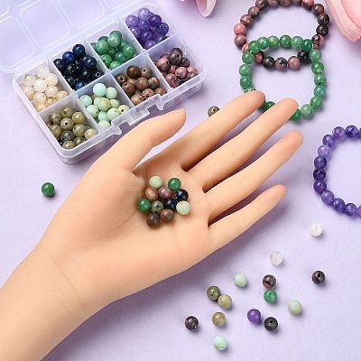 160Pcs 8 Styles Acrylic Beads OACR-YW0001-83-1