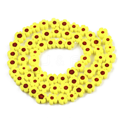 Handmade Millefiori Glass Bead Strands LAMP-N029-017A-07-1