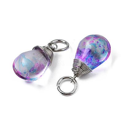 Transparent Glass Pendants GLAA-Q026-09-1