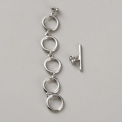 Brass Toggle Clasps KK-WH0110-07P-1