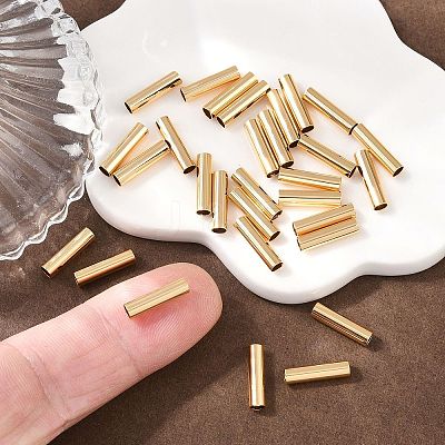 SHEGRACE Brass Tube Beads XGRPCP117-254G-1