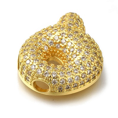 Brass with Cubic Zirconia Pendants KK-Q818-02Q-G-1