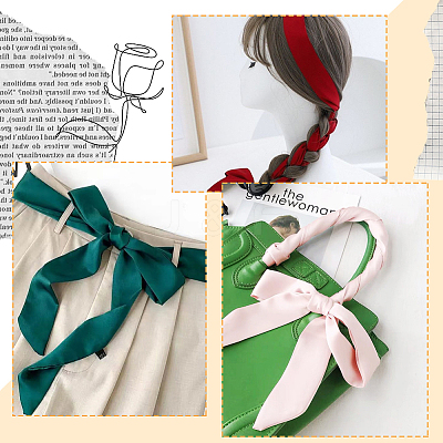 Skinny Polyester Hair Bands OHAR-WH20013-001E-1