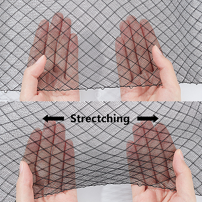 3M Elastic Polyester Deco Mesh Ribbons DIY-WH0530-55C-1
