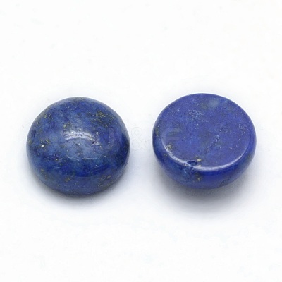 Natural Lapis Lazuli Cabochons G-P393-R11-10mm-1