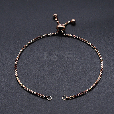 Adjustable 201 Stainless Steel Slider Bracelets Making LS-STAS-S105-JN646-3-1