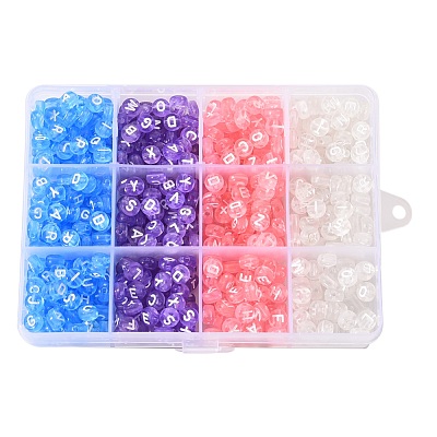 Transparent Acrylic Beads TACR-YW0001-22-1