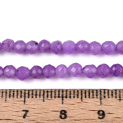 Dyed Natural White Jade Beads Strands G-T139-4mm-60-10-1