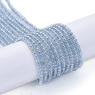 Electroplate Glass Beads Strands EGLA-K014-A-PL01-1