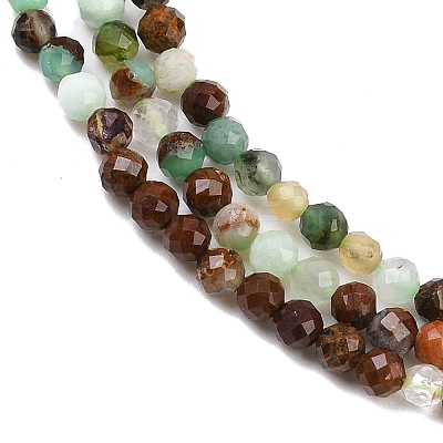 Natural Chalcedony Beads Strands G-C255-A02-3mm-01-1