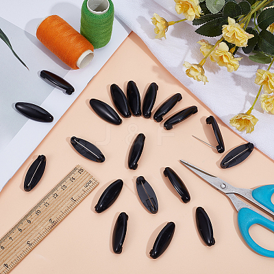 48Pcs Resin Safety Pin Brooches JEWB-OC0001-11B-1
