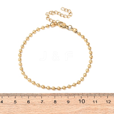 304 Stainless Steel Ball Chain Bracelets BJEW-C134-01C-G-1