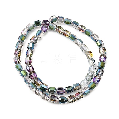 Electroplate Glass Beads Strands GLAA-G112-07I-1