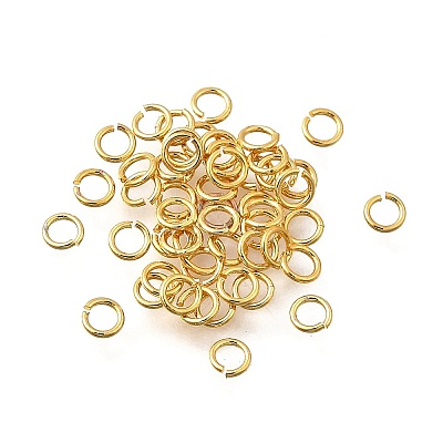 Brass Open Jump Rings KK-B147-03A-G-1