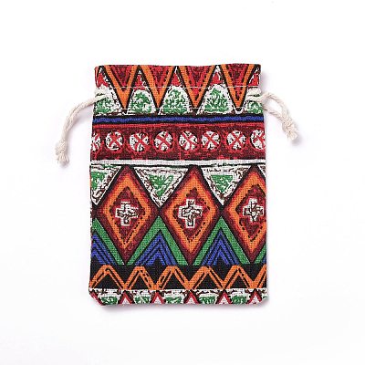 Polycotton(Polyester Cotton) Packing Pouches Drawstring Bags ABAG-T006-A22-1