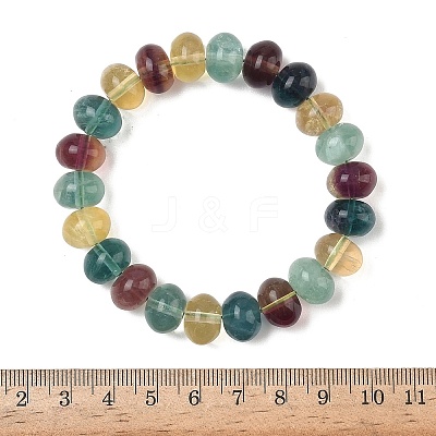 Natural Fluorite Beaded Bracelets G-H332-13-1