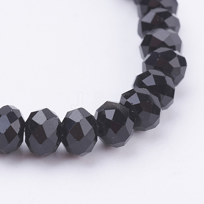 Glass Beads Stretch Bracelets GLAA-K018-01A-1