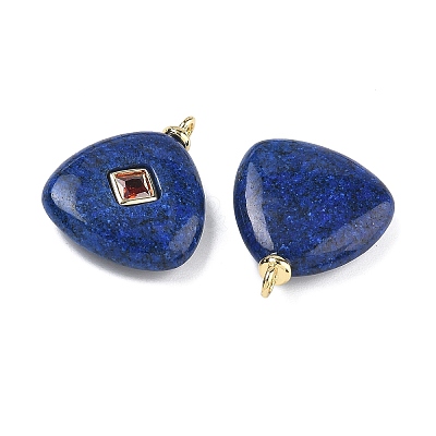 Dyed Natural Sesame Jasper Pendants KK-C251-01C-01-1