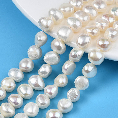 Natural Cultured Freshwater Pearl Beads Strands PEAR-N014-08A-1