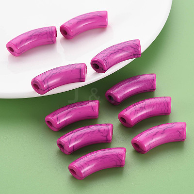 Opaque Crackle Acrylic Beads LS-MACR-S372-001N-002-1