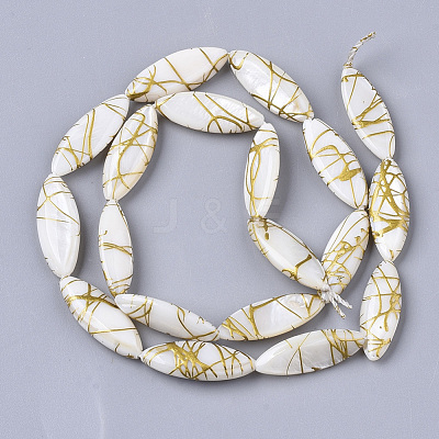 Drawbench Freshwater Shell Beads Strands X-SHEL-T014-008B-06-1