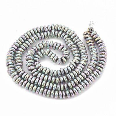 Electroplate Non-magnetic Synthetic Hematite Beads Strands G-N0318-01C-1