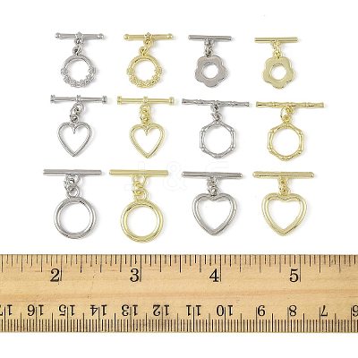 20Pcs 12 Styles Alloy Toggle Clasps FIND-FS0004-53-1