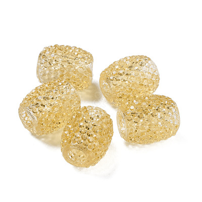 Transparent Resin European Jelly Colored Beads RESI-B025-01A-02-1