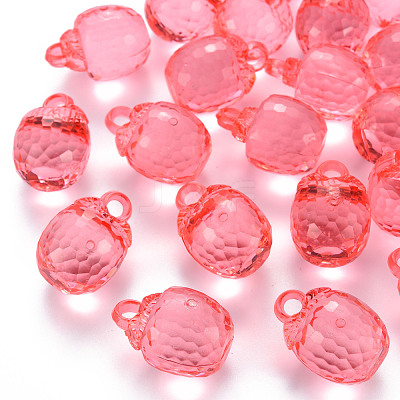 Autumn Theme Transparent Acrylic Pendants TACR-T024-04B-910-1