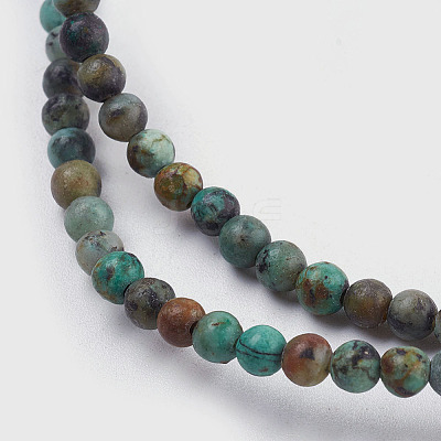 Natural African Turquoise(Jasper) Bead Strands LS-G-A130-2mm-L03-1
