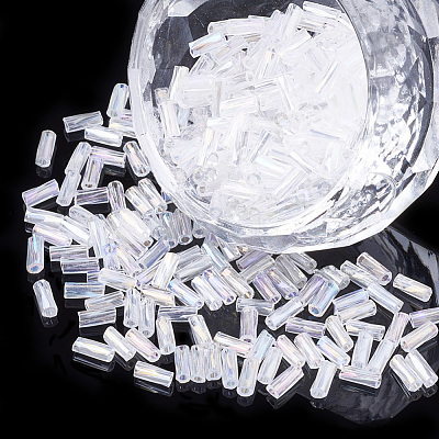 Glass Twist Bugle Beads SEED-S018-04A-1