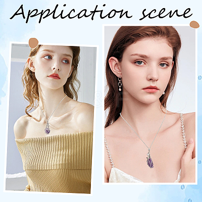 6Pcs 3 Styles 304 Stainless Steel Empty Macrame Pouch Star Moon Pendant Cable Chain Necklace Making NJEW-SC0001-87-1