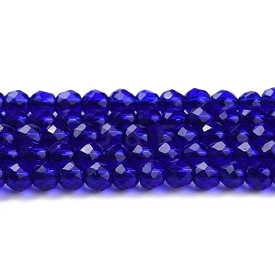 Transparent Glass Beads Strands GLAA-H021-04-09-1