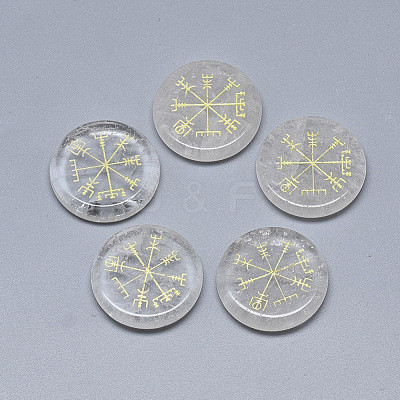 Synthetic Quartz Crystal Cabochons G-T122-39A-1