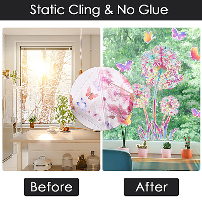 Waterproof PVC Window Stickers DIY-WH20053-13C-1