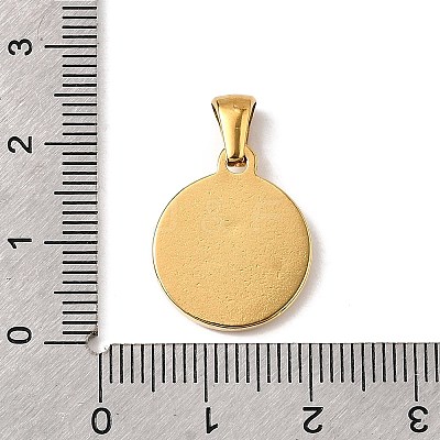 Hand Polished 304 Stainless Steel Pendants STAS-B094-01F-G-1