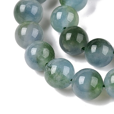 Dyed Natural White Jade Beads Strands G-T138-8mm-2104-1