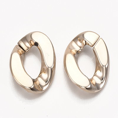 UV Plating ABS Plastic Linking Rings X-CCB-S162-03RG-1
