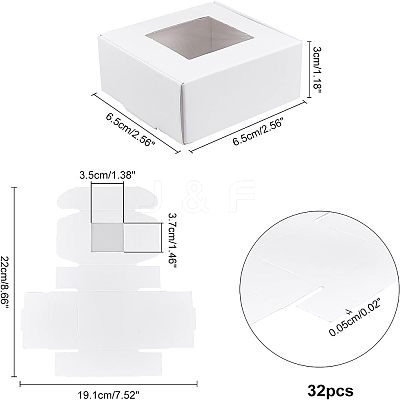 Kraft Paper Cardboard Jewelry Boxes CON-FH0001-31B-1
