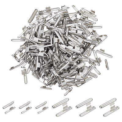 300Pcs 2 Styles Iron Folding Crimp Ends FIND-ME0002-97-1