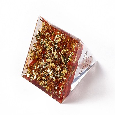Resin Orgonite Pyramid Home Display Decorations LS-G-PW0004-56A-02-1