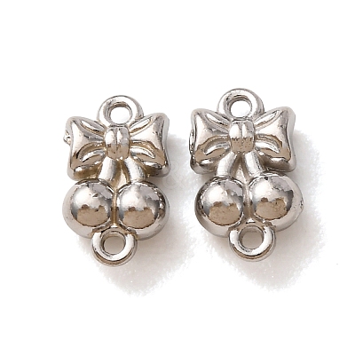 304 Stainless Steel Connector Charms STAS-N124-47P-1