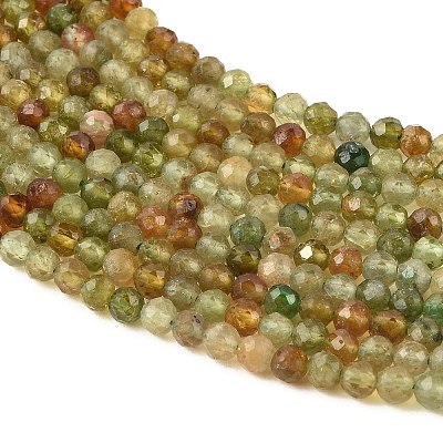 Natural Green Tourmaline Beads Strands G-Z106-A07-4mm-1