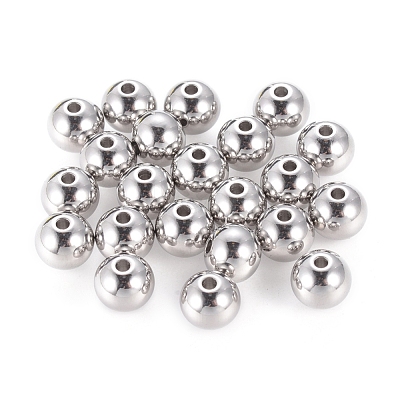 Non-Tarnish Stainless Steel Beads X-STAS-R033-8mm-1