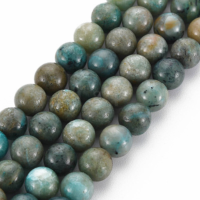 Natural Chrysocolla Beads Strands X-G-S376-004A-1